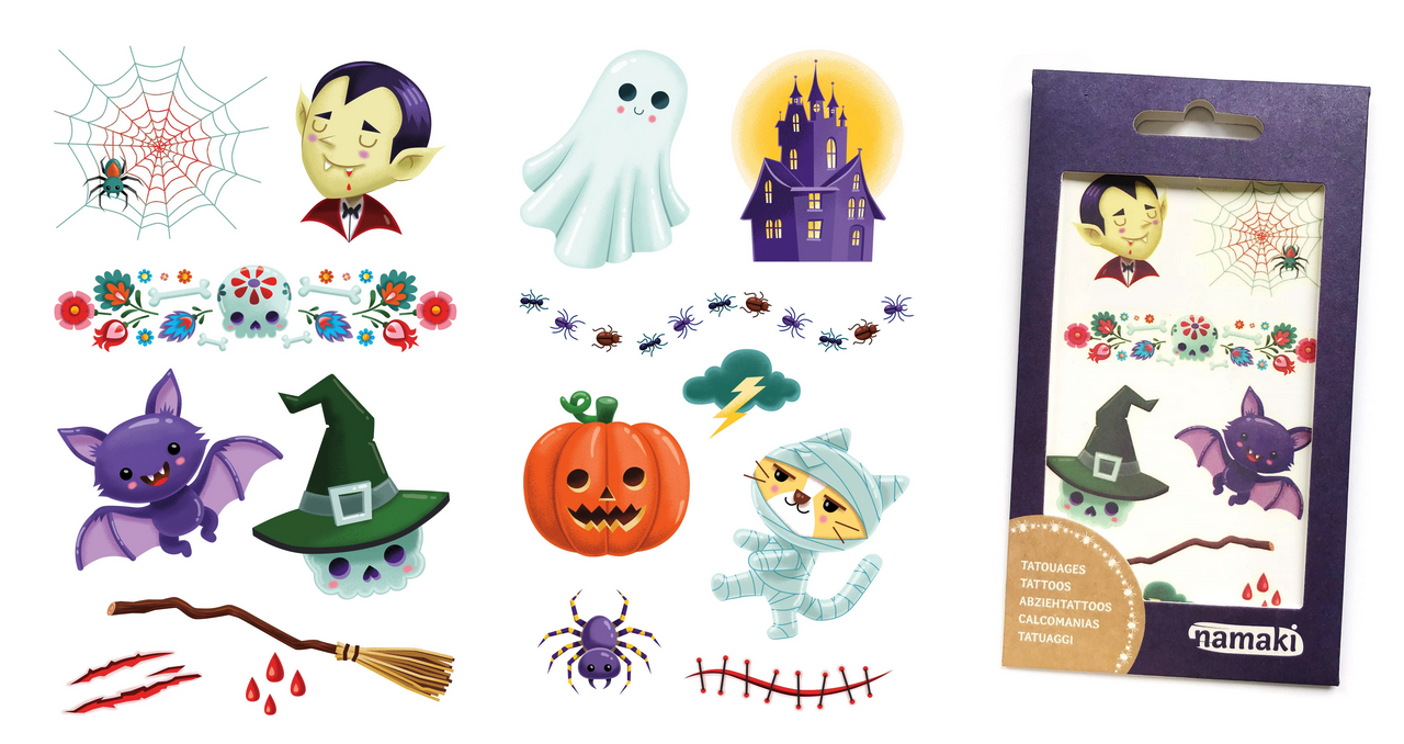 Halloween rubiinitatuoinnit lapsille