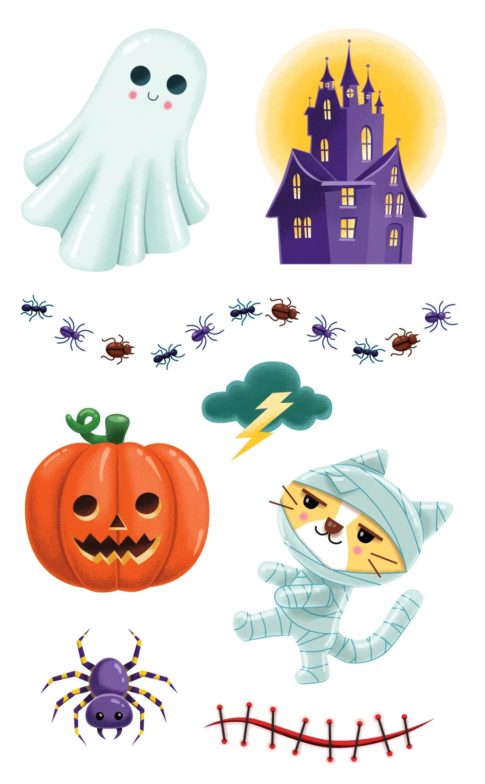 Kertakäyttöinen tatuointi halloween