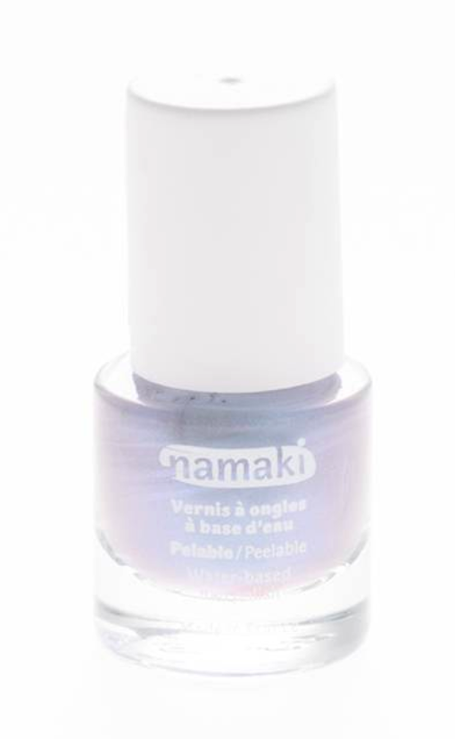 Flaska med silverfärgat nagellack