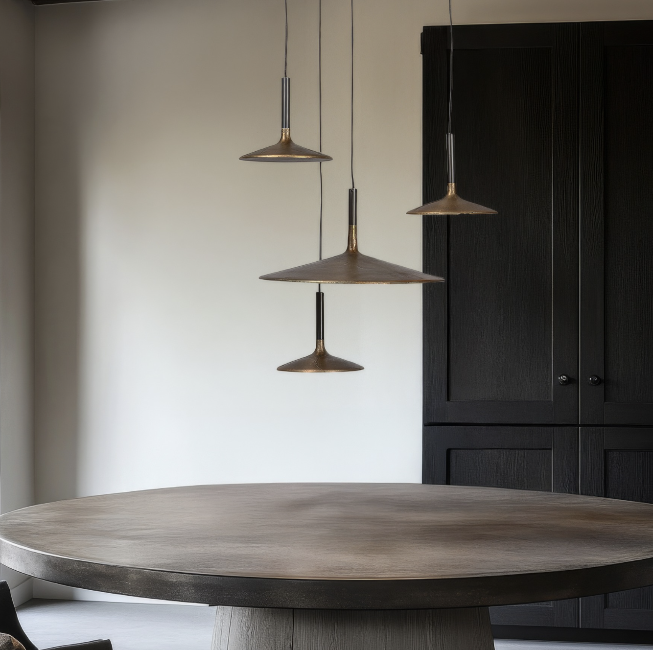 FLUENTE - Frezoli, Ceiling lamp - Dark brass - 5