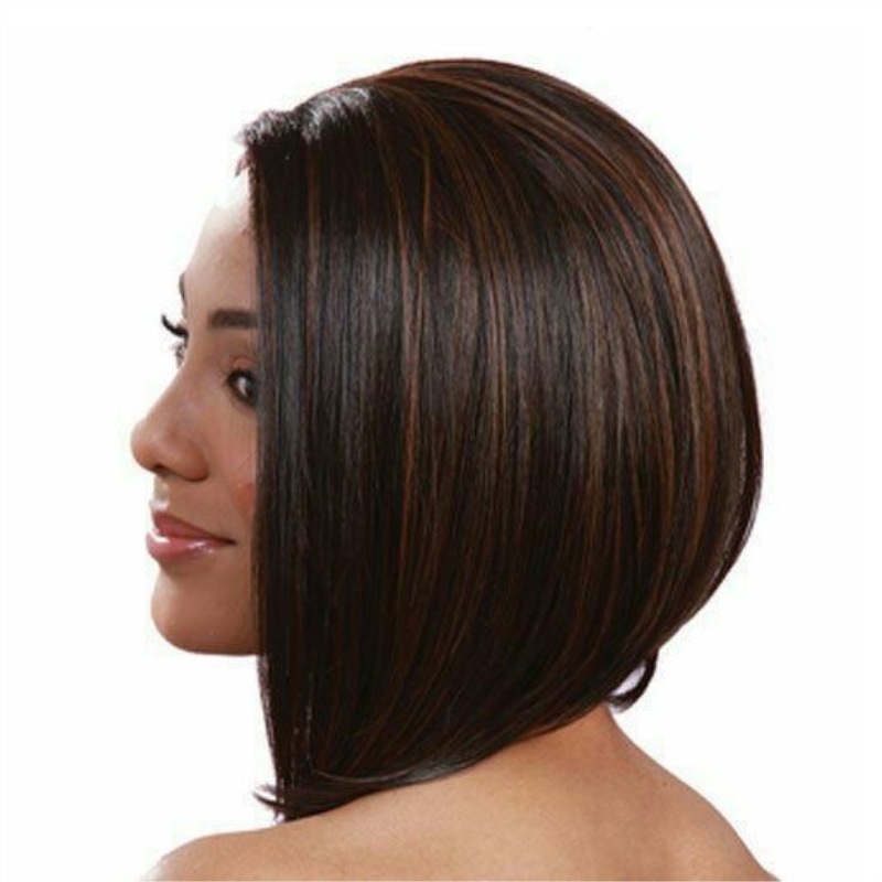 Hair Extensions/Wigs - Neck-length - Light/Dark Brown - 4