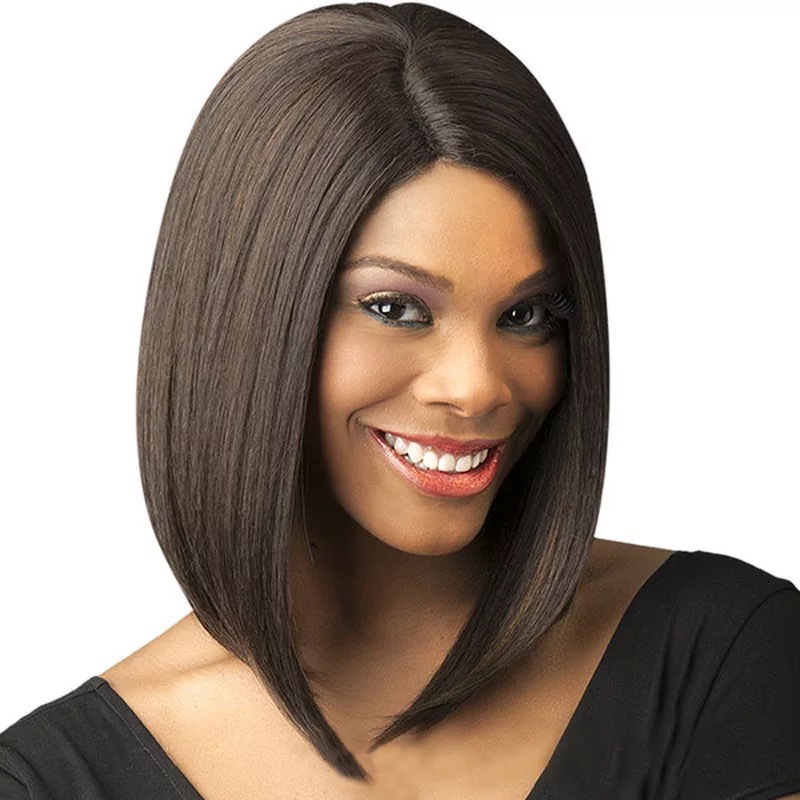 Hair Extensions/Wigs - Neck-length - Light/Dark Brown