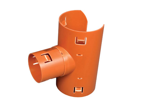 Sadelgren dränering 65X50X90° PVC