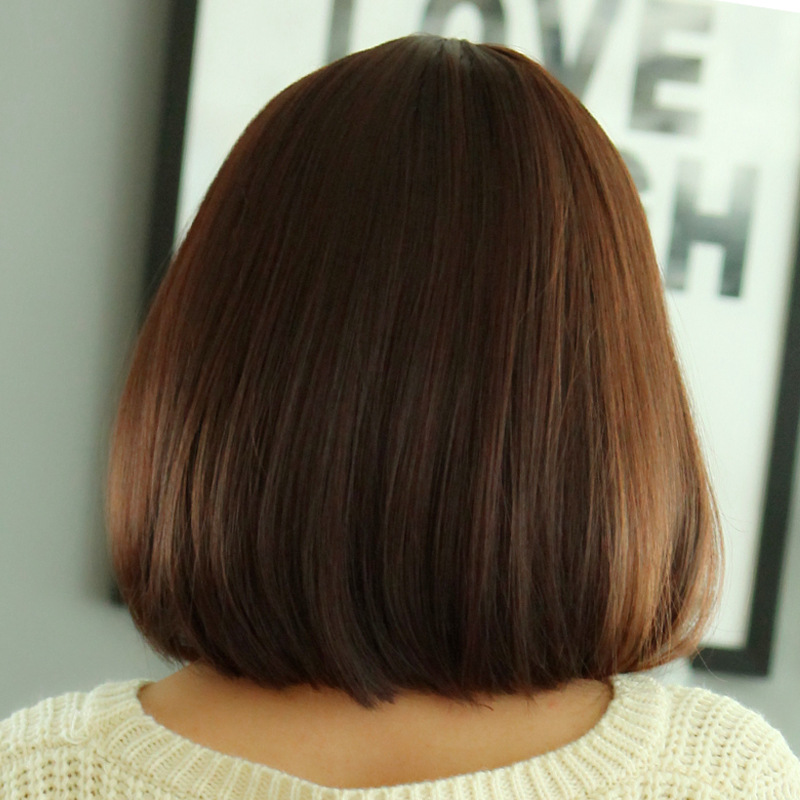 Hair Extension/Wig - Neck-length locks - Light/Dark Brown - 2
