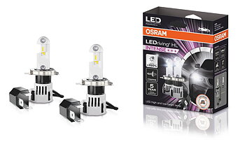 H4 /H19 OSRAM LEDdriving HL INTENSE  konverteringssats  +350%   27W-23W/12V 
