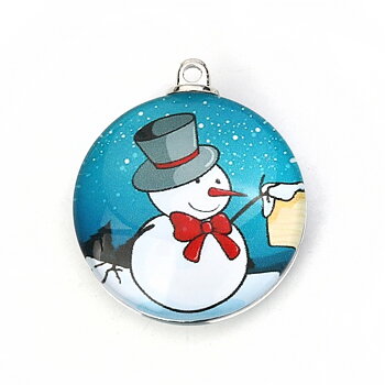 Charm   Rouns Glas, Snowman