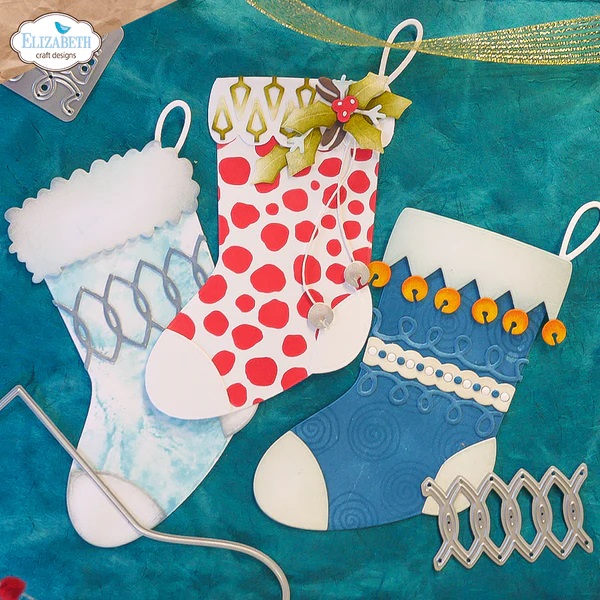 Elizabeth - Holiday Stocking -  12 dies - 4