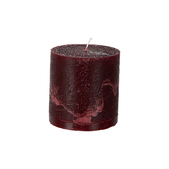 Blockljus Cote Nord Bordeaux 10x10cm