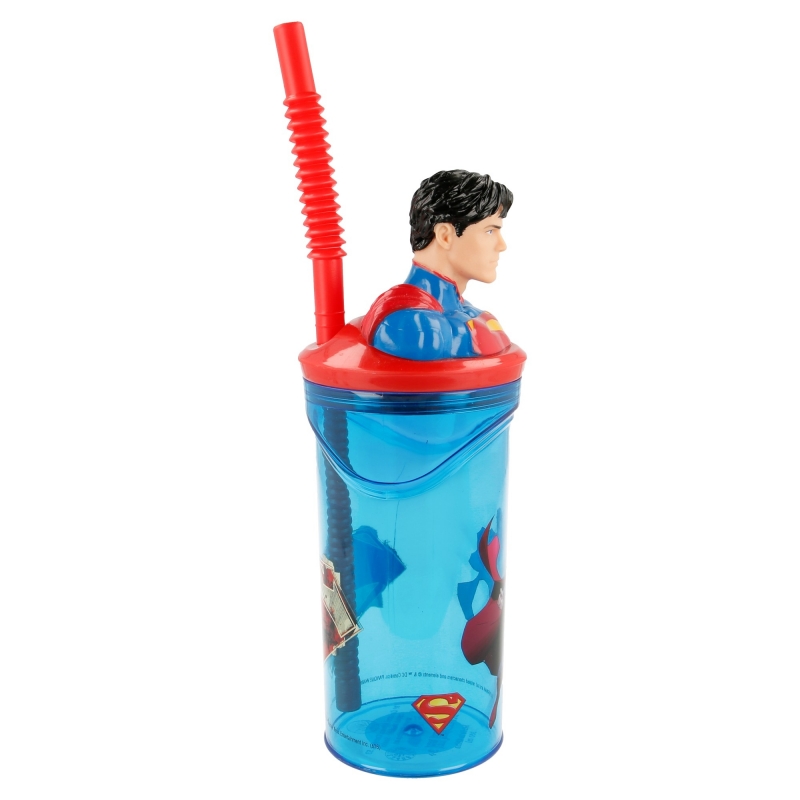 Superman Mugg med Sugrör 3D - 2