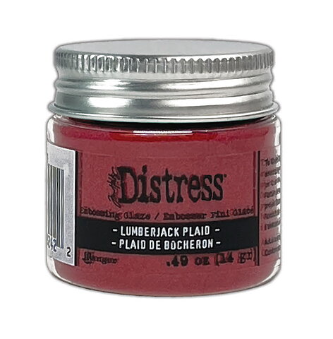 Tim Holtz Distress Embossing Glaze -  Lumberjack Plaid