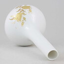 Björn Wiinblad (Romanze 1959) White Vase with Golden Flower Decor 21 cm