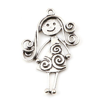 Charm -  Girl, silver