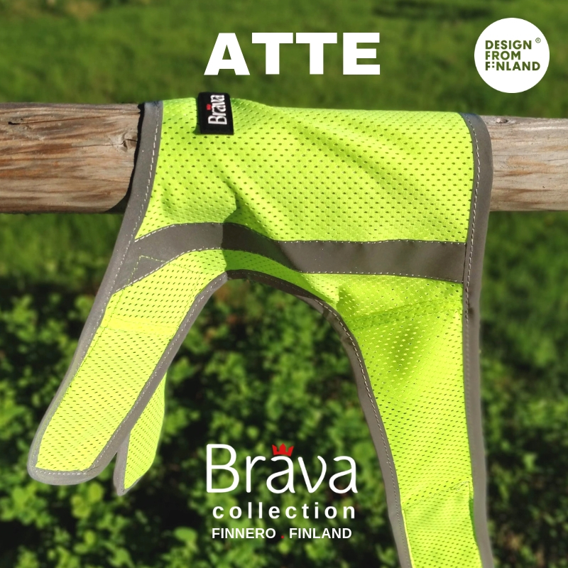 Atte Attention Vest - Reflexväst för hund (Rosa, Orange eller Gul) - 7