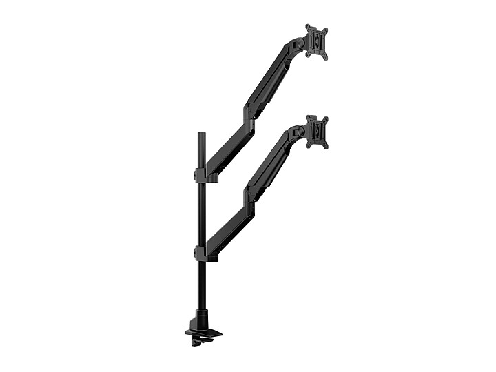 M VESA Gas Lift Arm Basic Dual Stacked Pole