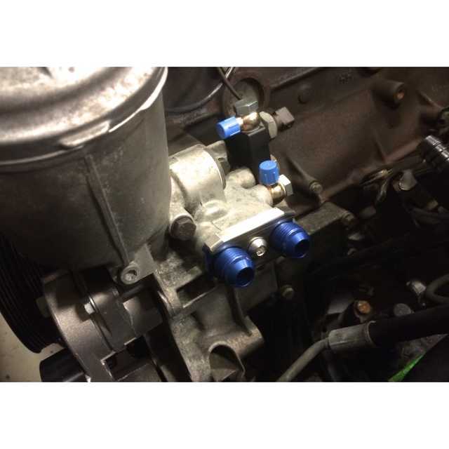 BMW S50, S54 AN adapter för oljekylning - 4