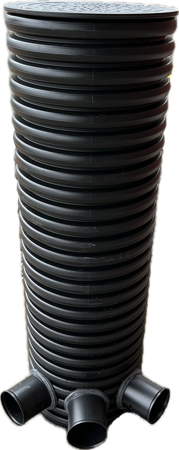 Fördelningsbrunn 3 utlopp inkl. plastlock