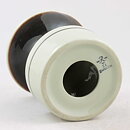 Sylvia Leuchovius (1960s) Brown/Gray Segmented Candleholder 11 cm