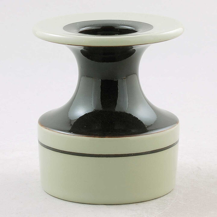 Sylvia Leuchovius (1960s) Brown/Gray Segmented Candleholder 11 cm