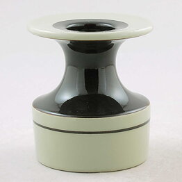 Sylvia Leuchovius (1960s) Brown/Gray Segmented Candleholder 11 cm