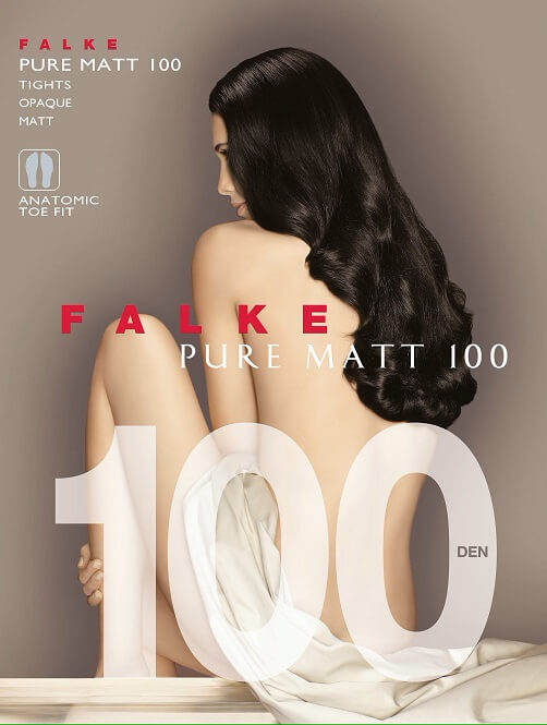 FALKE Pure Matt 100D Black - 3