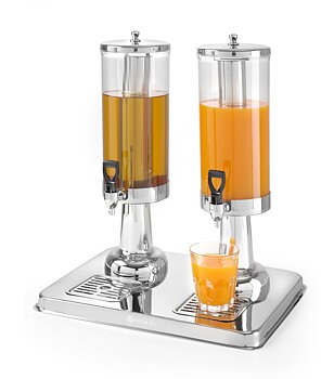 Juice dispenser, double 2x6 liters