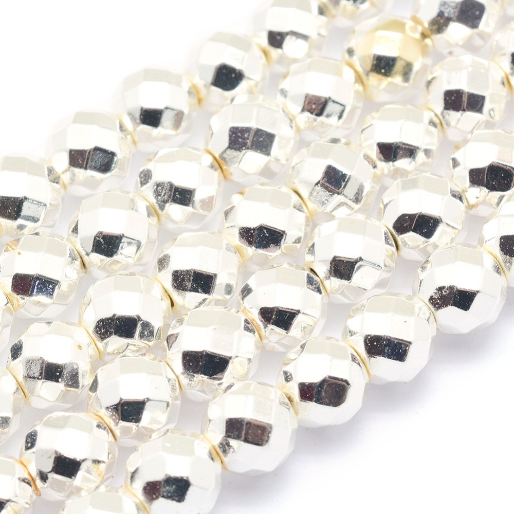 Hematit mini facetterad 2mm silver - 2
