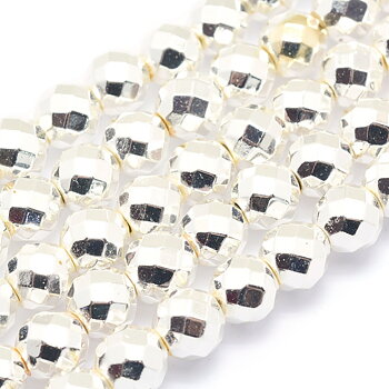 Hematit mini facetterad 2mm silver