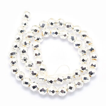 Hematit mini facetterad 2mm silver