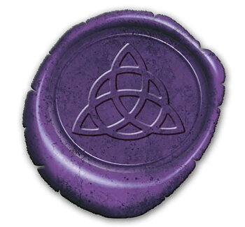Wicca Seal Triquentra - Sigillstämpel och vax