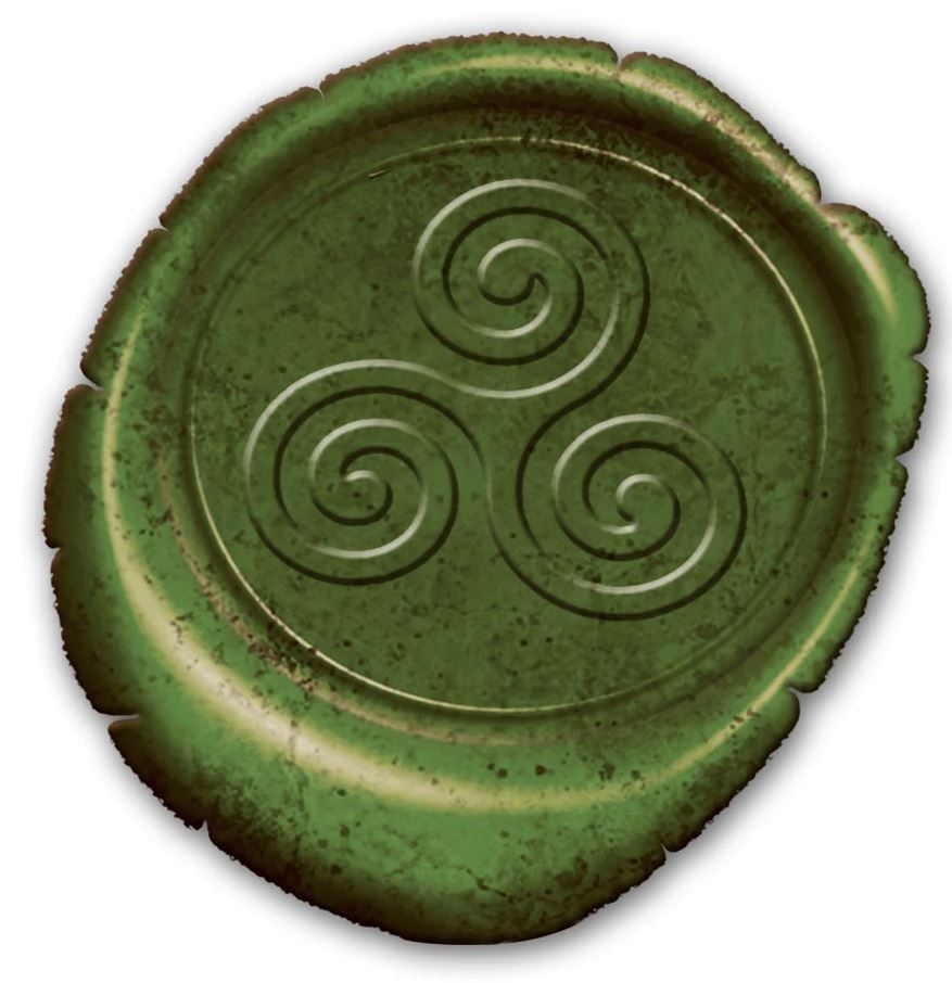 Celtic Seal Triskele - Sigillstämpel och vax - 2