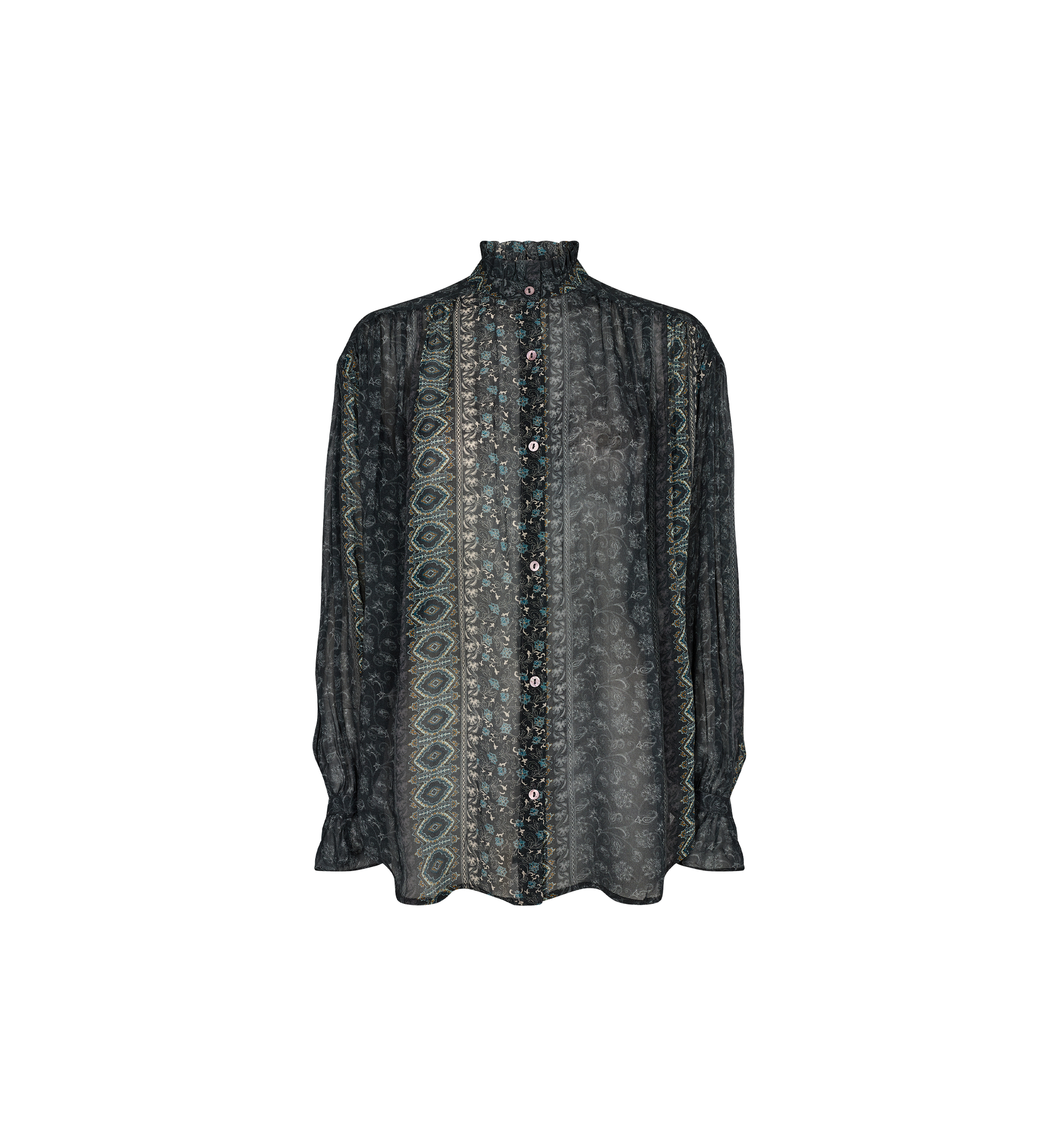 Linja Border Blouse - Stl. S - Mos Mosh 