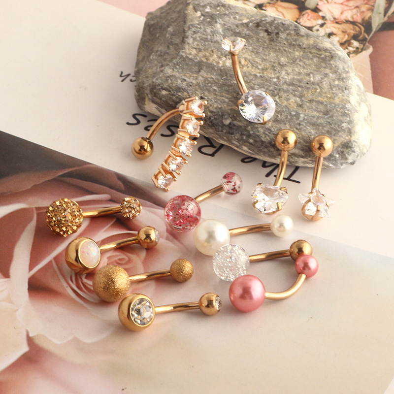 Navelpiercingar 12 st / set  - 2