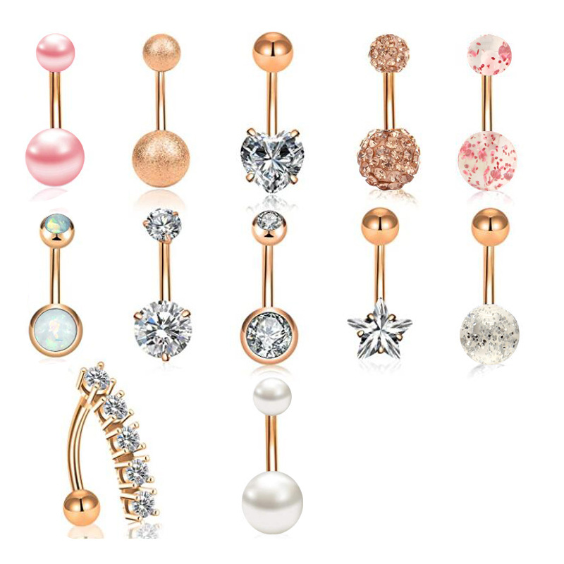 Navelpiercingar 12 st / set 