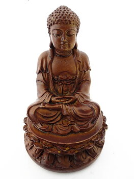 Brun Buddha på Lotus