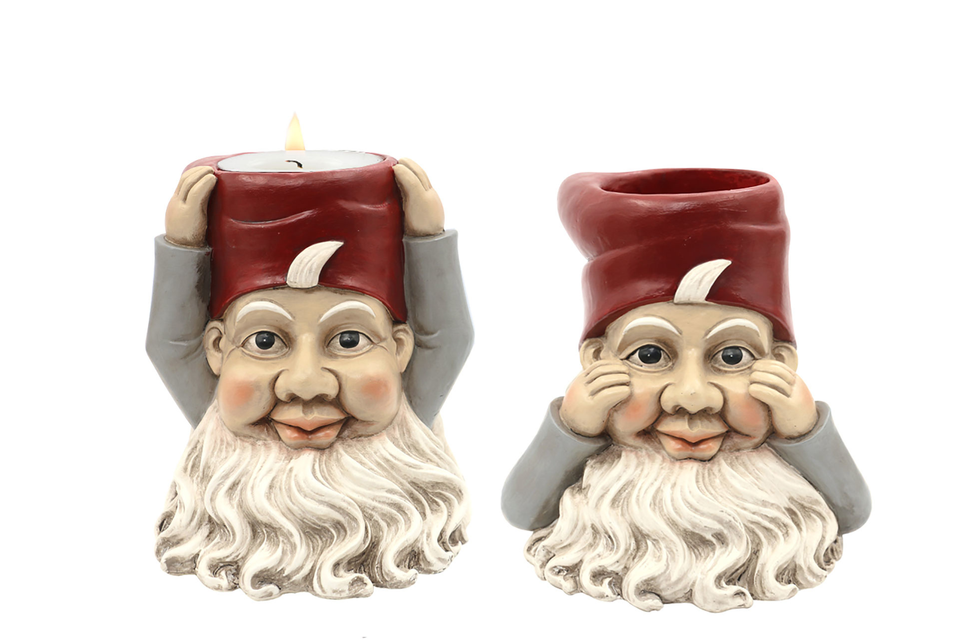 Tomte Ljusstakar Värmeljus 2-Pack