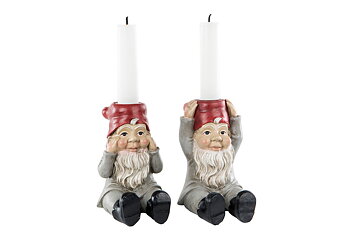 Tomte Ljusstakar Kronljus 2-Pack
