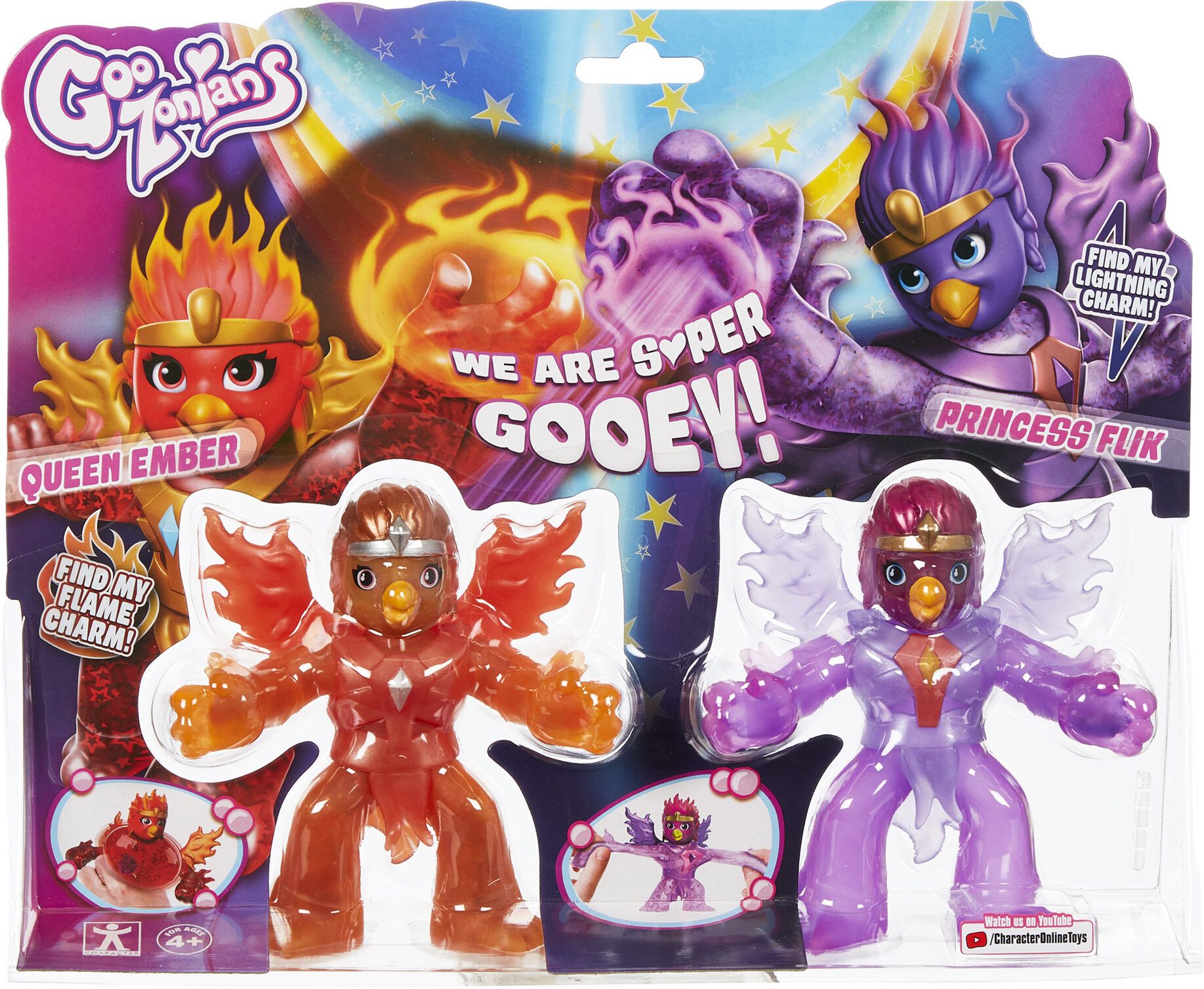 Goozonians Twin Pack Princess Flix & Queen Amber
