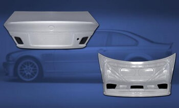 BMW E46 Coupe Bagagelucka CSL Look - Glasfiber 