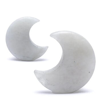 Moonshaped Worry Stone Moonstone (månsten)