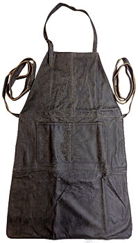 Apron Grill Mooseleather Grey/Brun-Stone, short