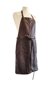 Apron Grill Mooseleather Grey/Brun-Stone, short