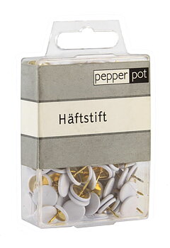 Häftstift vita 100st/frp