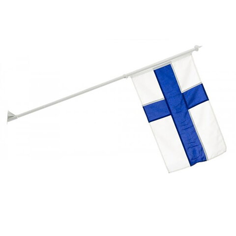 Finland Wall Flag with pole 70x45 cm