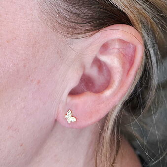 Butterfly Gold Earrings