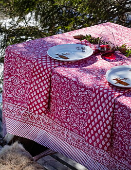 Chamois Duk Margerita Röd -2