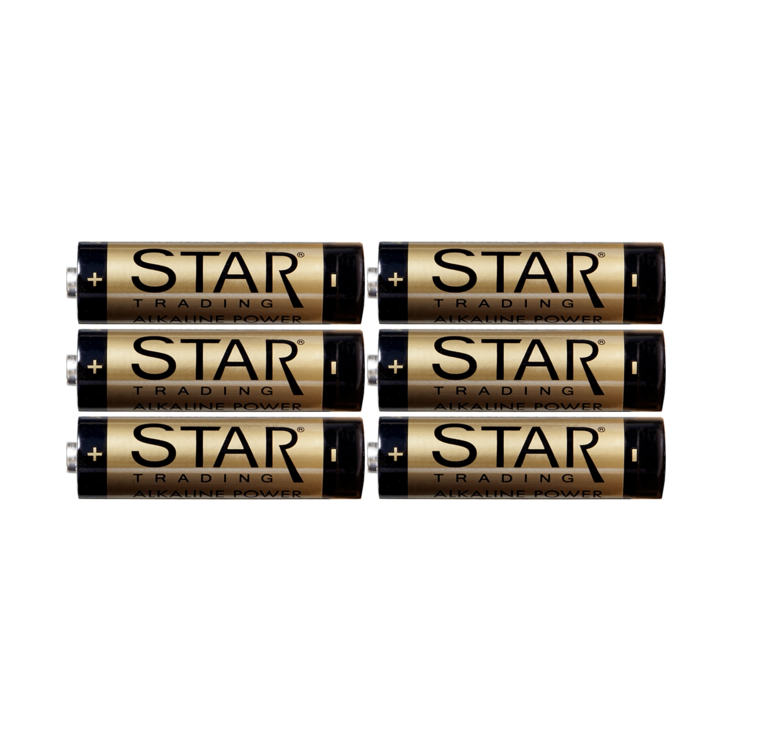 6 st AA - batteri 