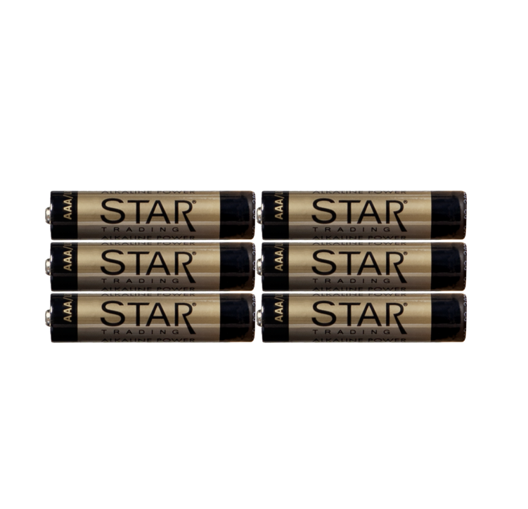 6 st AAA - batteri 