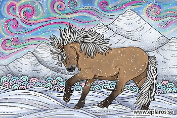 Vykort 10x15 cm Julkort Perla