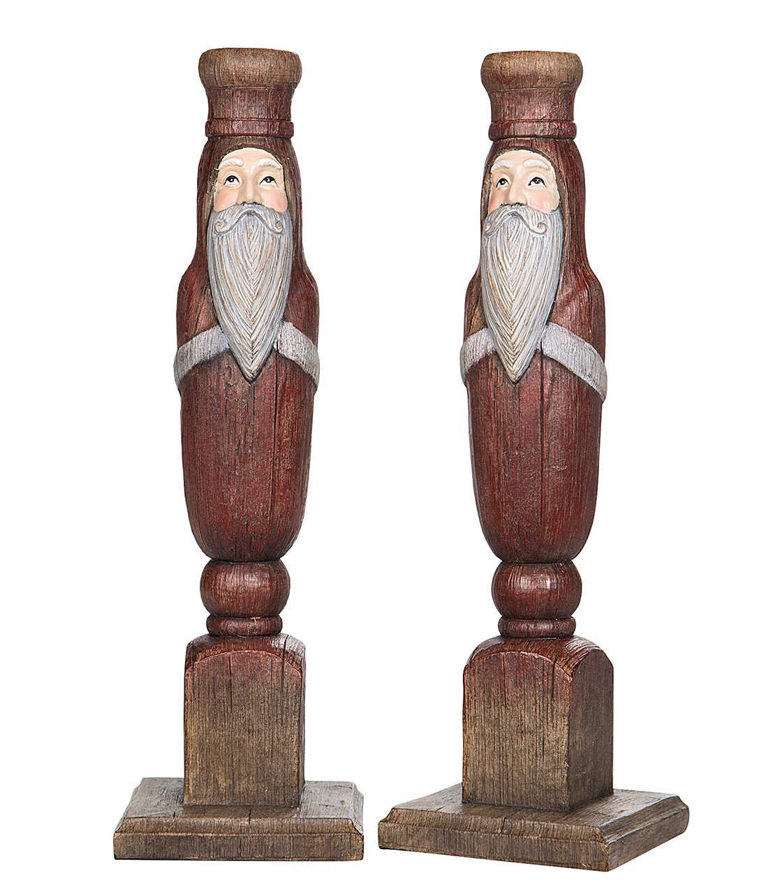 Tomte Ljusstake Röd - Stor 30 cm