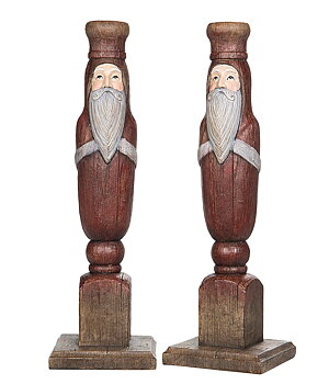 Tomte Ljusstake Röd - Stor 30 cm